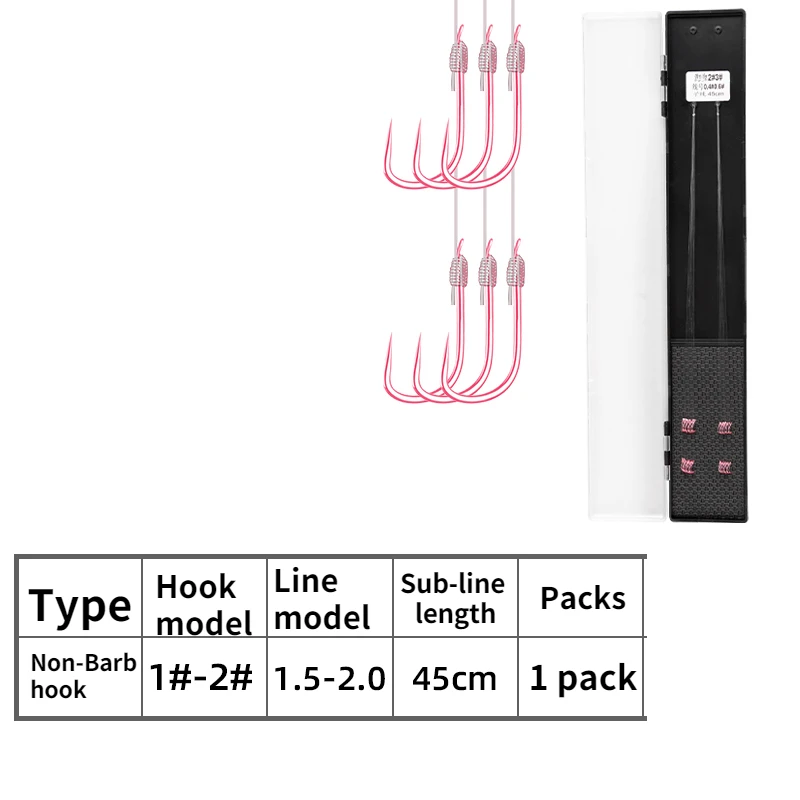 Anzuelos De Pesca De carpa, juego De Anzuelos De doble gancho, con línea De Pesca, sublínea - imagen 5