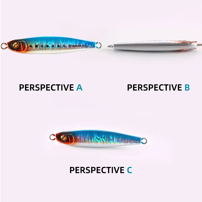 Seafox Jig Metal para Lubina – Señuelo Holográfico de Agua Salada - imagen 3