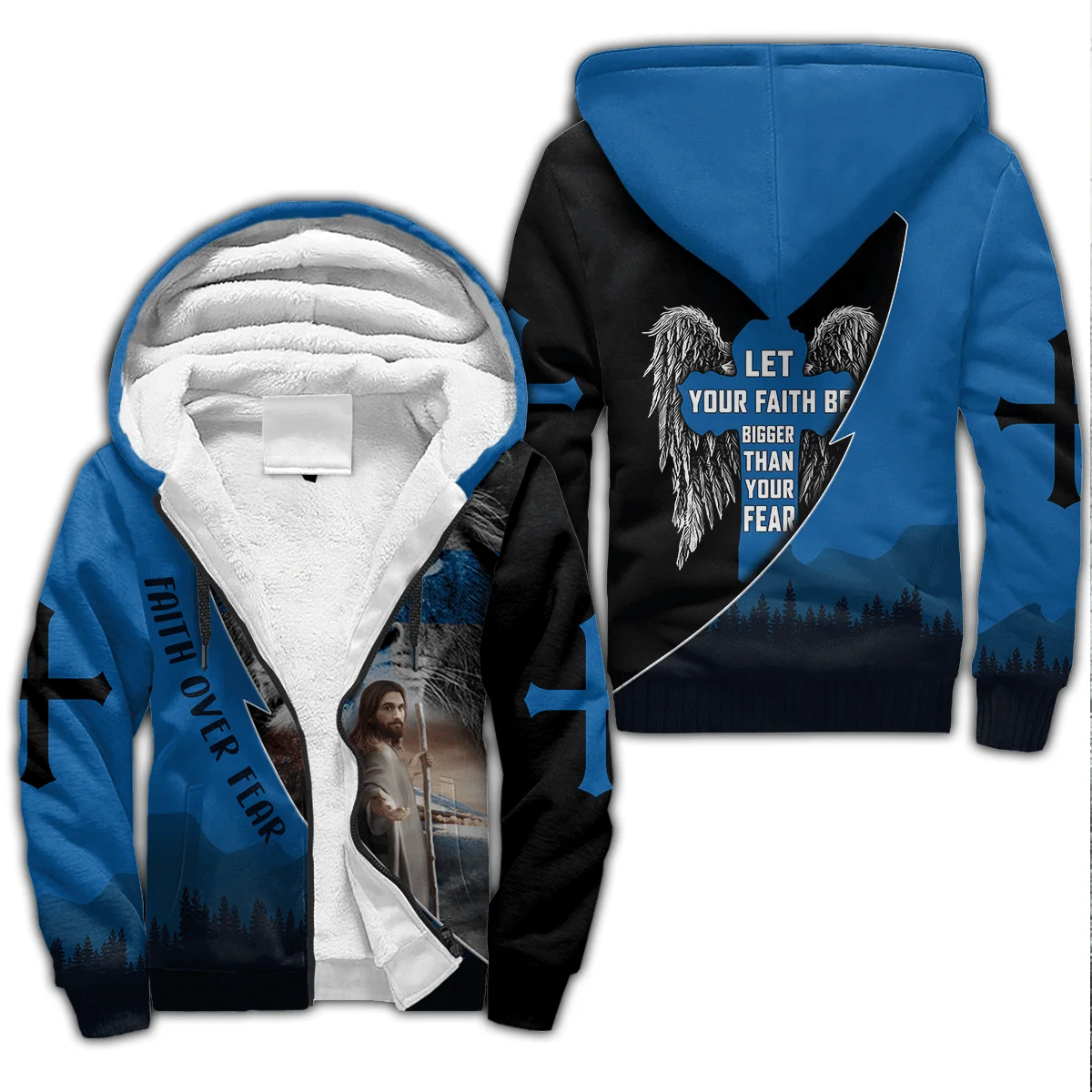 Sudadera con capucha 3D Jesús Caballeros Templarios – JH02 - imagen 5