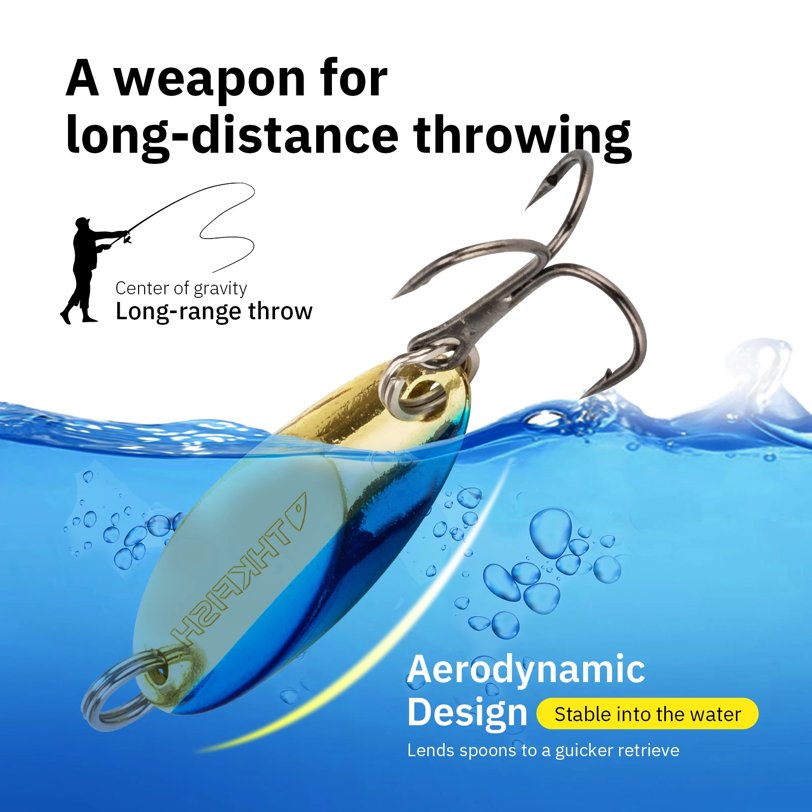 THKFISH-cebo duro de pesca con cuchara de Metal, 5 uds., 7g, 10g, 14g, 21g, cucharas giratorias de lentejuelas para trucha, Lucio, pesca en mar, cebos artificiales - imagen 4