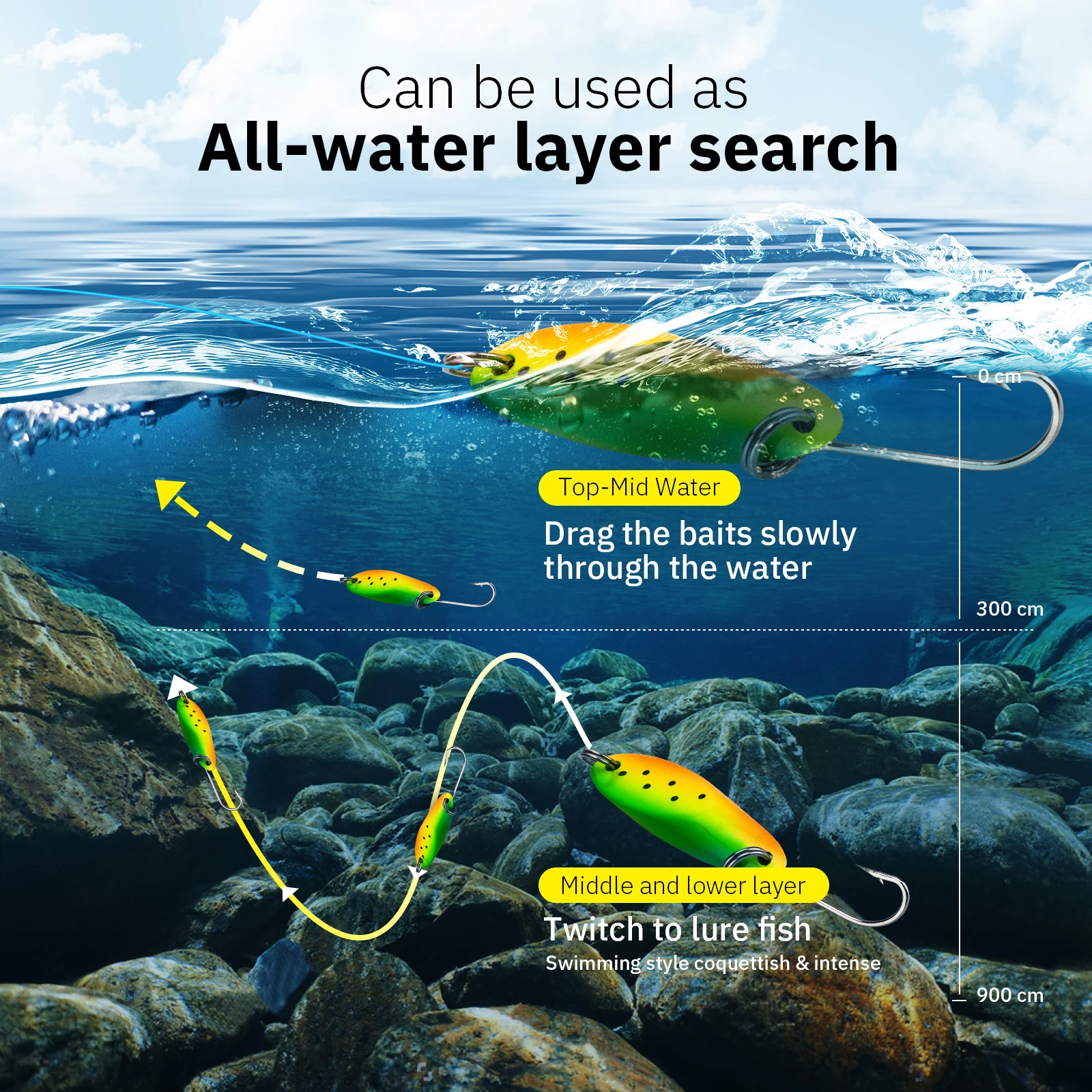 Señuelo de cuchara de pesca de un solo gancho, cebo duro de Metal Artificial, 3,5g, 5g, 7g, 10g, señuelo de lentejuelas para trucha, aparejos de pesca de lubina, 5 unidades por lote - imagen 3