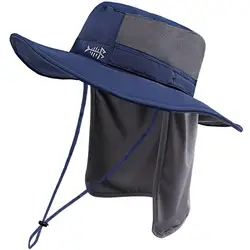 Bassdash Sombrero Pesca UPF 50+ Ala Ancha Impermeable Ajustable