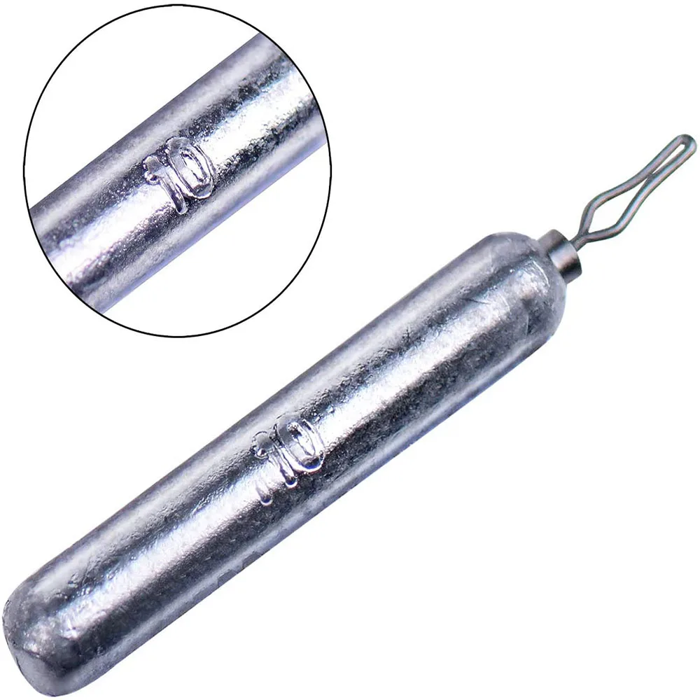 10 Uds. De plomo de pesca 3,5g 5g 7g 10g 14g 20g, plomo de peso para tiro directo, accesorios para aparejos de pesca - imagen 3