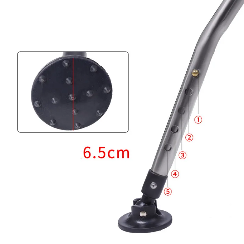 Silla de pesca de puente de acero inoxidable, plegable, para acampar al aire libre, elevación, balsa, taburete alto portátil - imagen 2