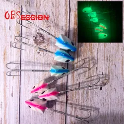 OBSESSION TENYA-señuelo de cola de pelo de calidad japonesa, 160g, 200g, 250g, cebo de pescado vivo, plantilla de cabeza de Metal luminosa Artificial, cebo de pesca de agua salada