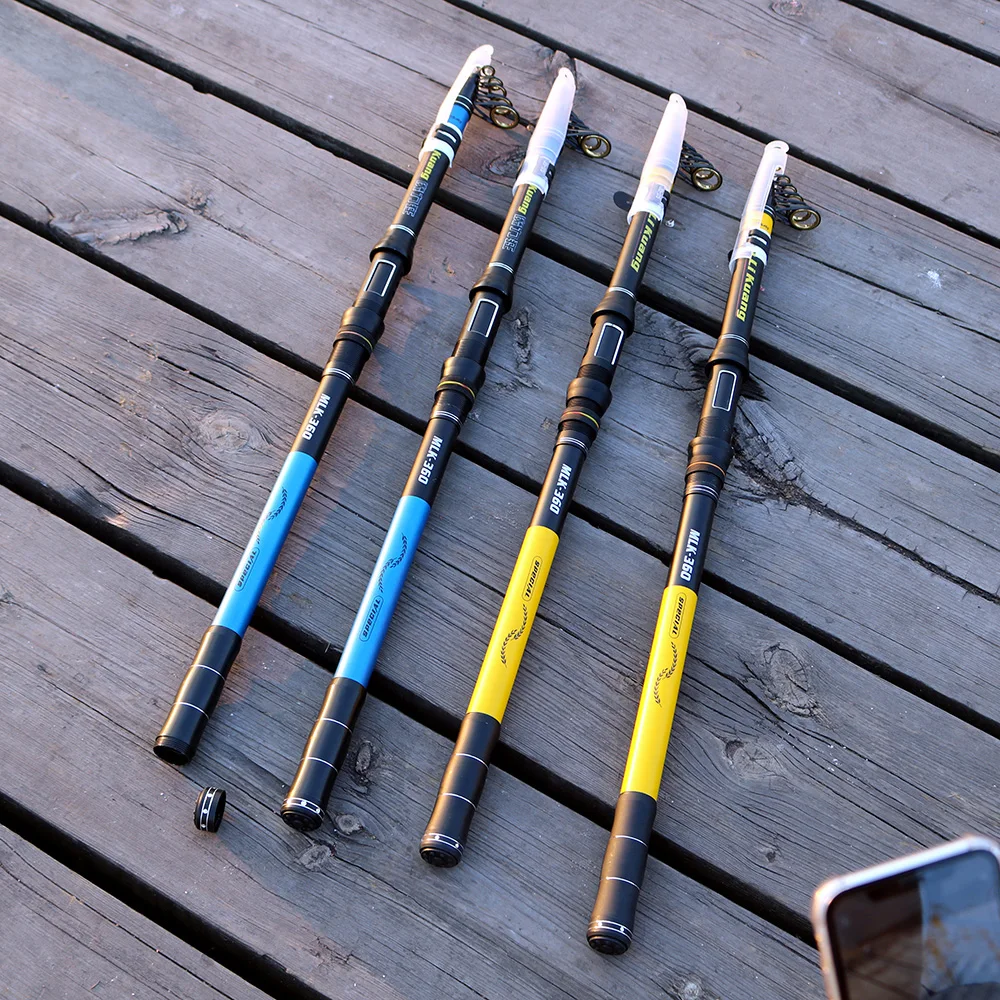 JOSBY-caña de pescar telescópica portátil FRP 2,1 M, 2,4 M, 2,7 M, 3,0 M, 3,6 M - imagen 4