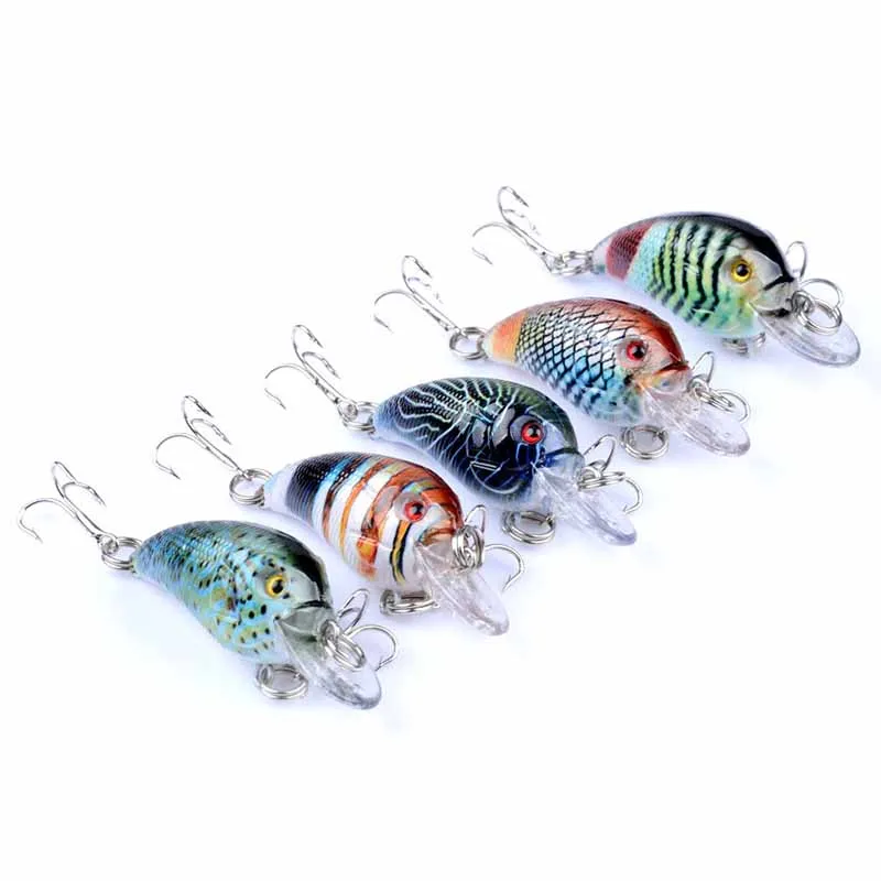 Señuelo de Pesca de simulación Crankbait, cebo duro flotante de calidad, 4,5 cm, 4,2g, 1 unidad - imagen 5