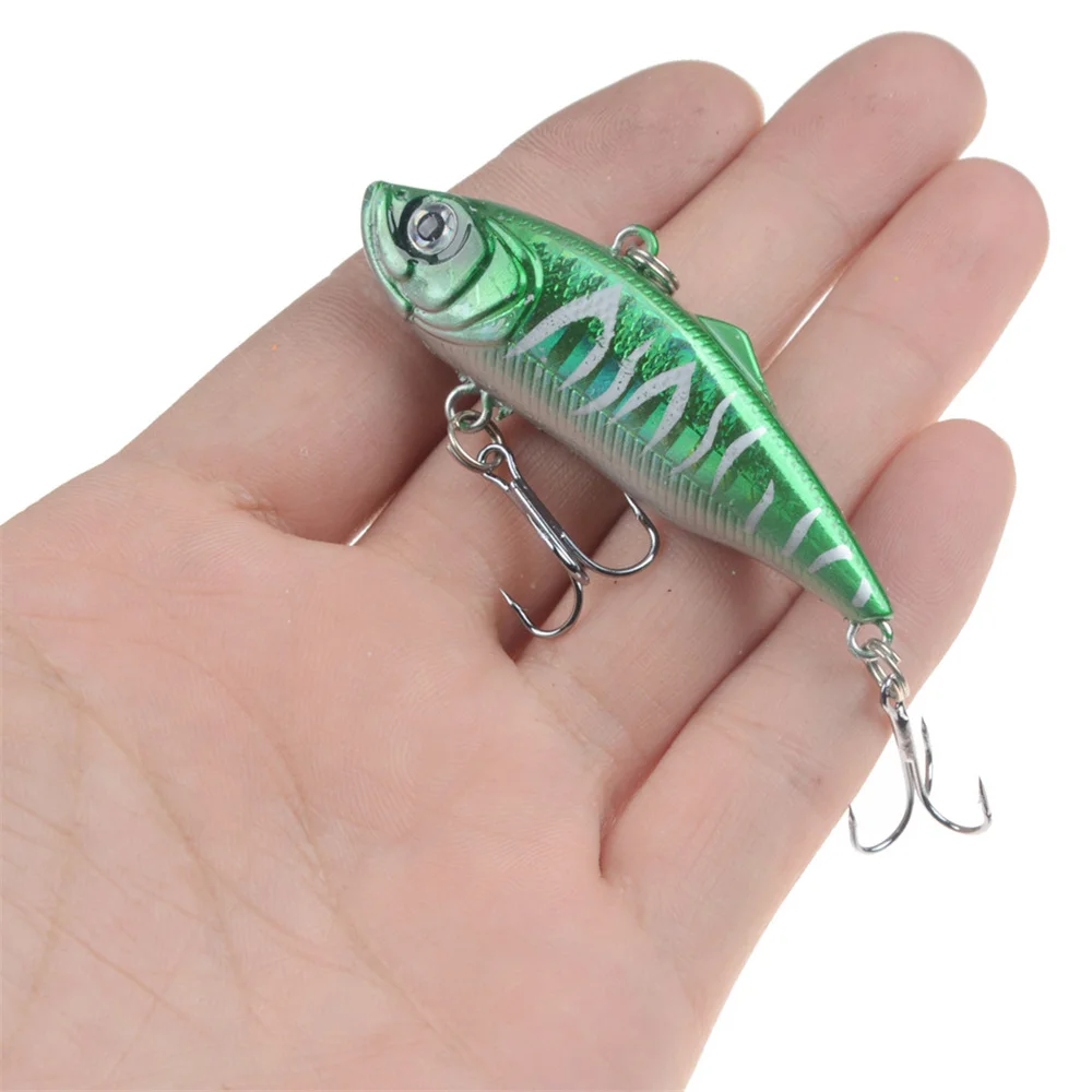Señuelos de pesca con vibración biónica de plástico, cebo duro Crankbait para todas las profundidades, aparejos de pesca de lubina, lucio de invierno, 6cm, 11g, 1 ud. - imagen 4