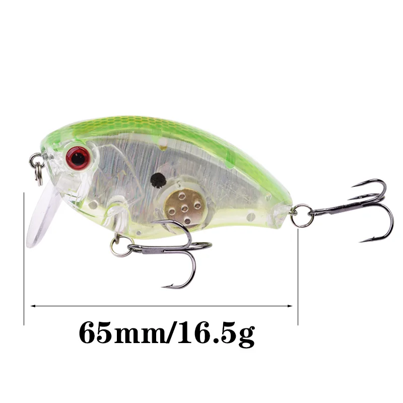 Señuelos de Pesca con manivela, cebos duros artificiales para pesca de trucha, Wobbler, 6,5 cm, 16,5g, 1 unidad - imagen 3