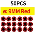 50pcs 9MM Red