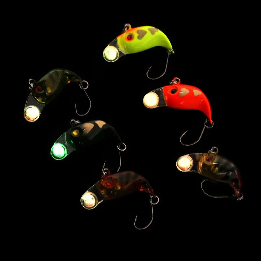 JYJ-señuelo de pesca de plástico duro, anzuelo único crankbait, hundimiento profundo, wobbler pequeño para trucha, 2,5 cm, 3g - imagen 5