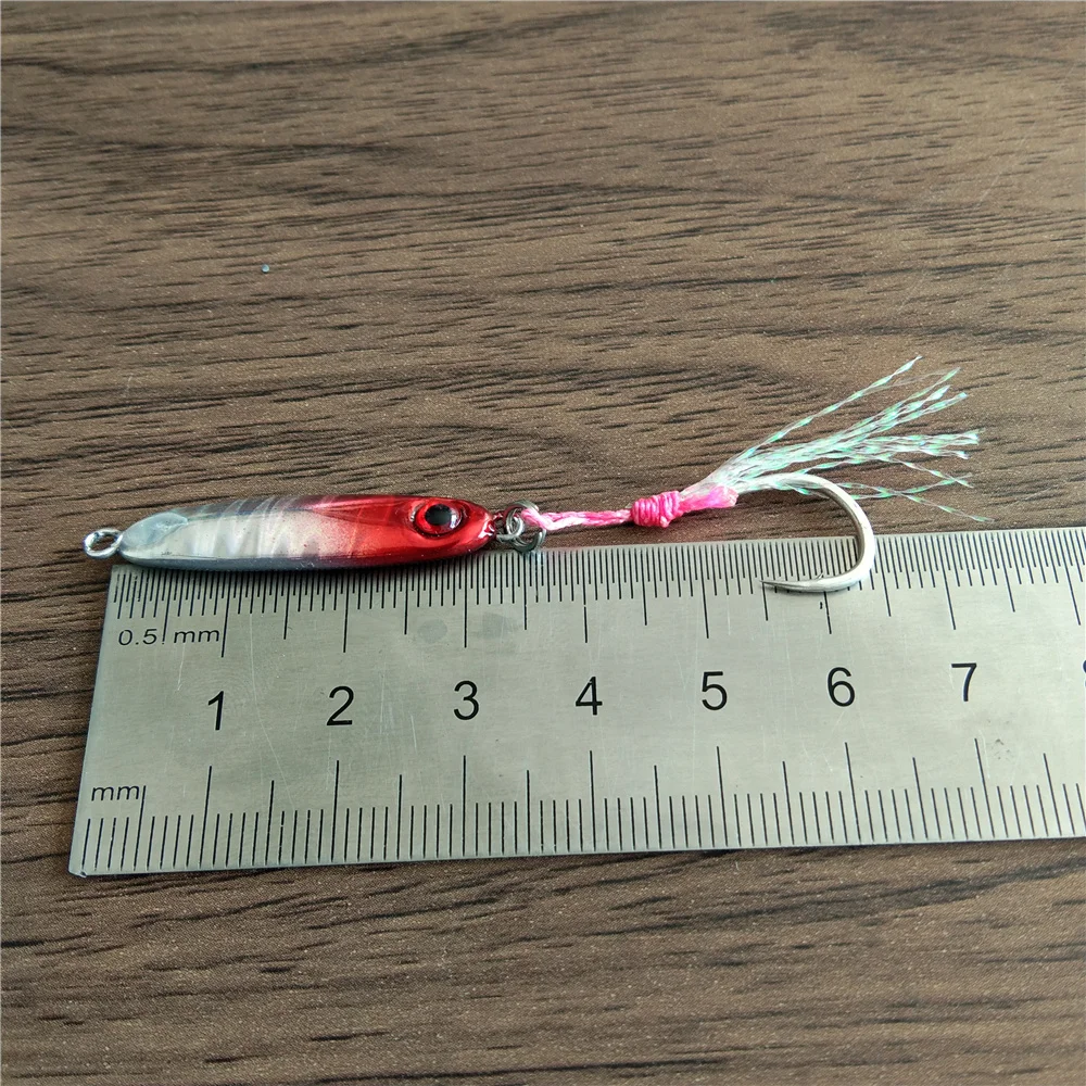 Swolfy-señuelo de pesca de plomo para Jigging, cebo Artificial de Metal fundido, cuchara de fundición, 3,5 cm, 5,6g, 20 piezas - imagen 3