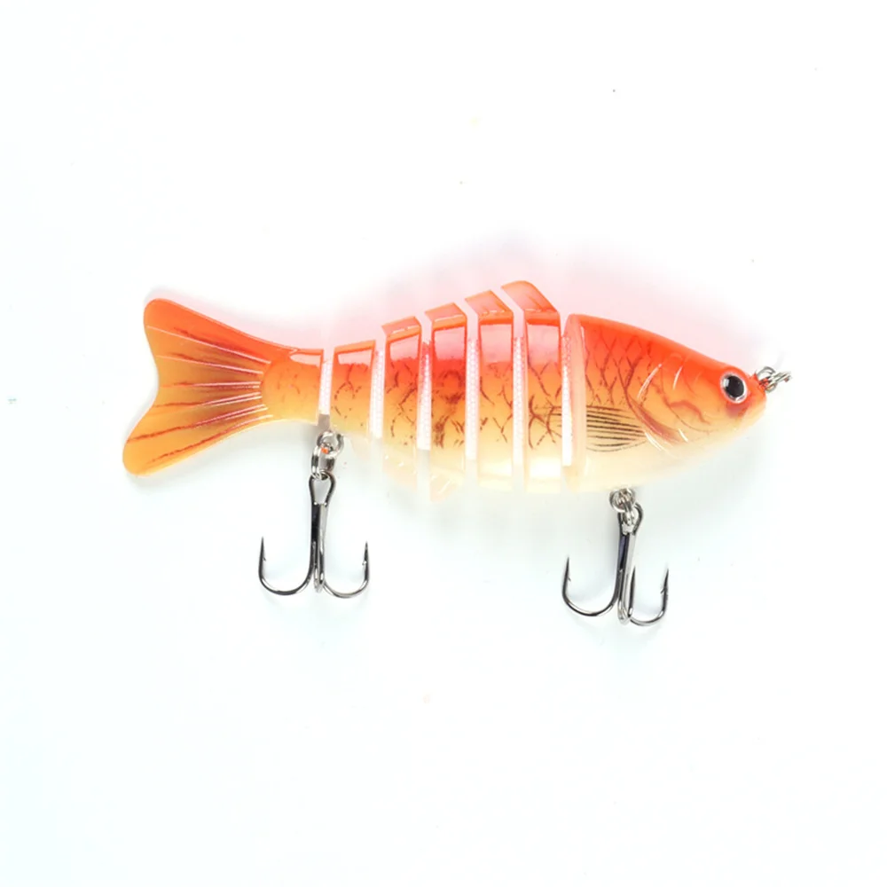 10cm 15,8g Wobblers que se hunden 7 segmentos Señuelos de pesca multiarticulados Swimbait cebo duro aparejos de pesca para lubina Isca Crankbait - imagen 5