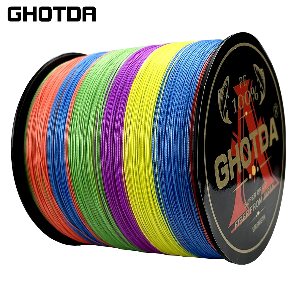GHOTDA-sedal trenzado de 12 hebras, 300M, 500M, multifilamento, PE, 35-135LB de diámetro, 0,16-0,62mm - imagen 4