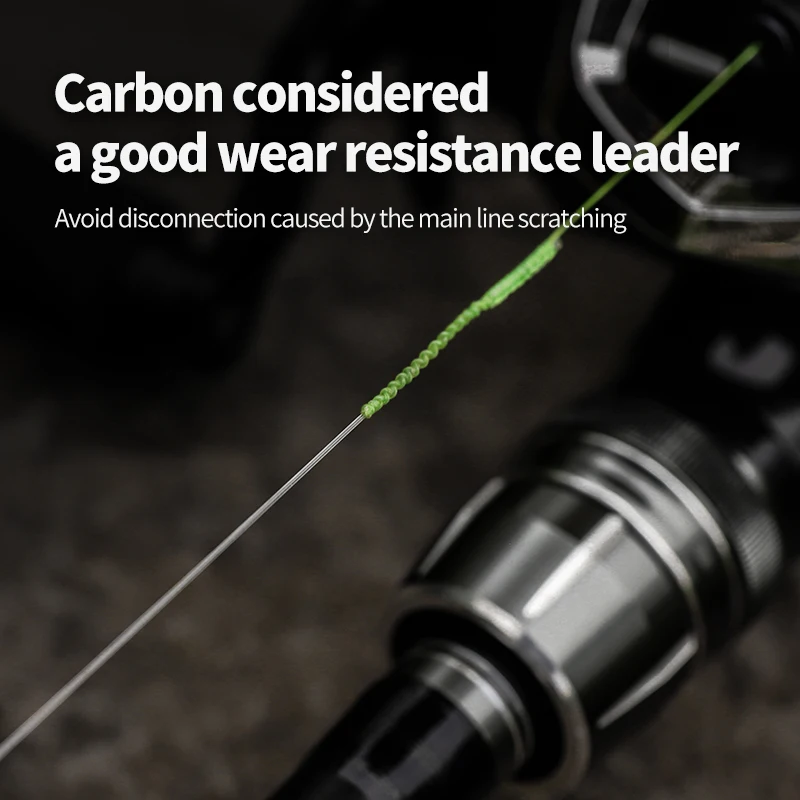 Línea de pesca de carbono puro LINNHUE 50/100M 0,13mm-0,49mm 1,3 KG-13,2 KG línea de hundimiento línea de fibra de carbono accesorios de pesca eléctricos - imagen 4