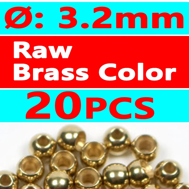 20pcs raw brass 3.2