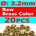 20pcs raw brass 3.2