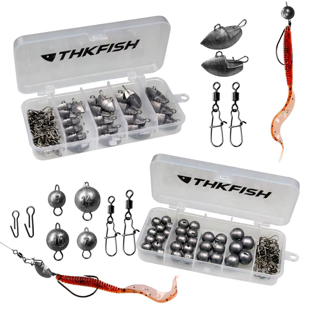THKFISH Plomos Dropshot Redondos – Para pesca con señuelo - imagen 3