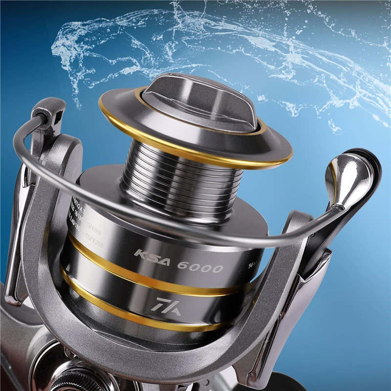 Carrete de pesca para agua salada 14+1 BB de doble bobina alta calidad, herramienta para pescar carpas, relación de transmisión 5.5:1, giratorio - imagen 3