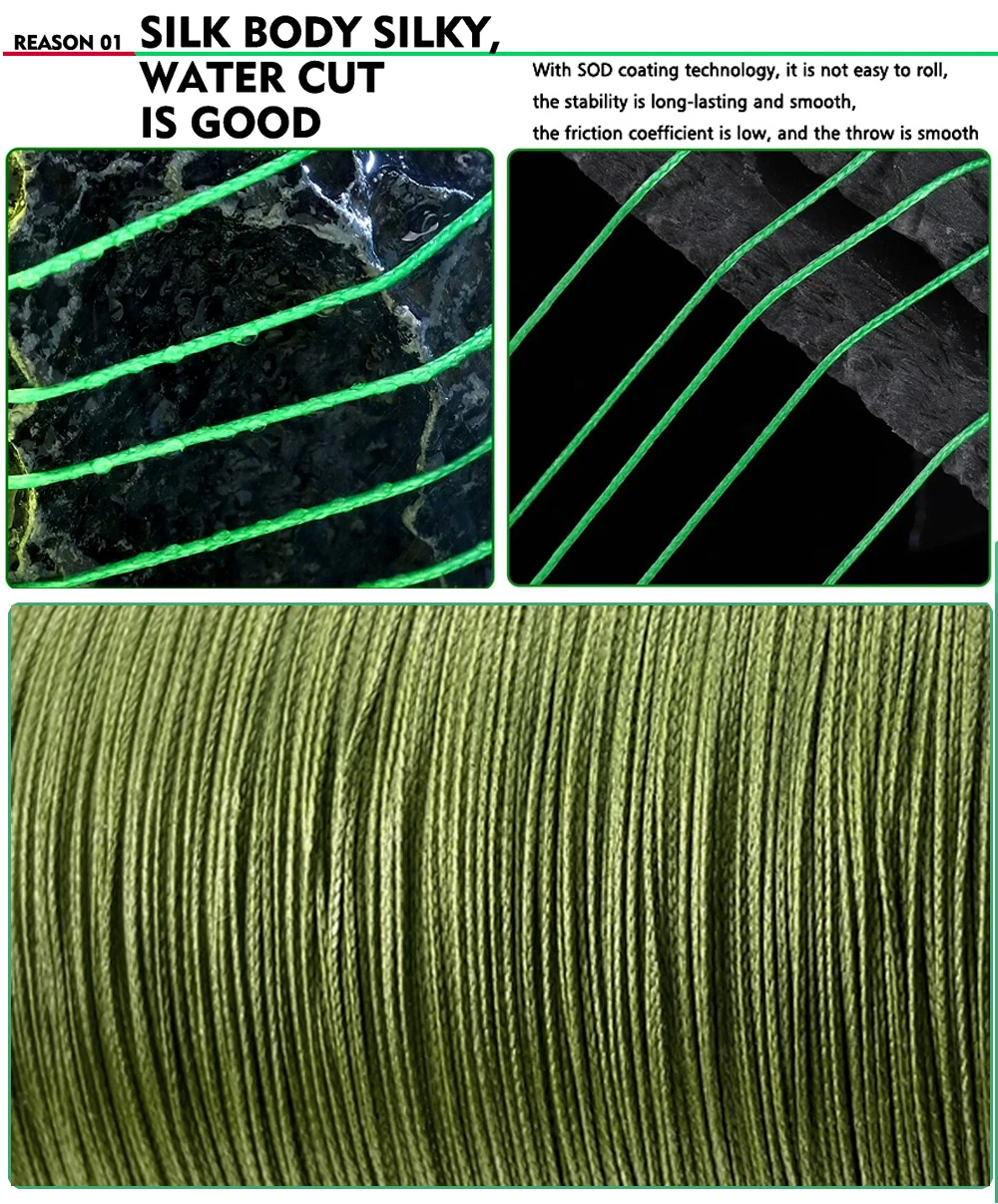 Sedosa y duradera Esta cuerda de alta calidad garantiza un corte suave y un rendimiento consistente