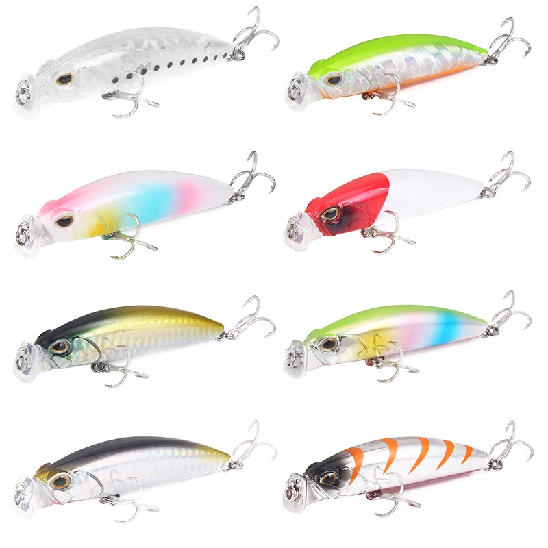 Señuelos de Pesca coloridos de 8cm y 10g, Topwater Crankbait, cebo duro Artificial para lubina, carpa, aparejos de Pesca en el mar - imagen 4