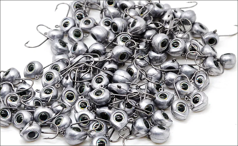 Fishing Big Eye Jig Head Hook 3g 4g Soft Lure Worm Bait Barbed Hooks Bottom Fish Catch Lot 4 Pieces Sale - imagen 5