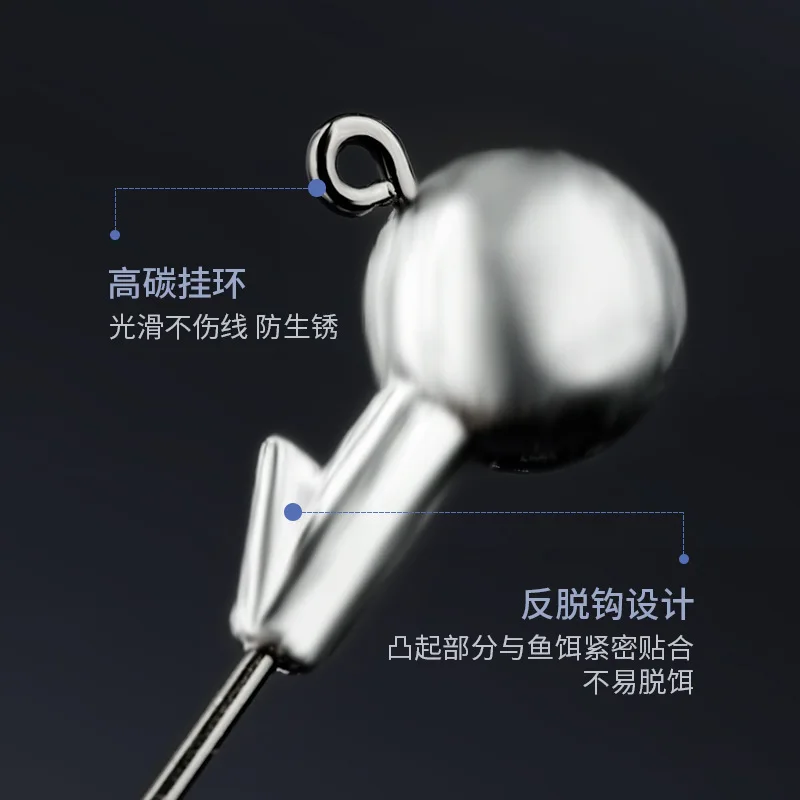 Anzuelos circulares para pesca, accesorios afilados de color natural, 10 unidades - imagen 5