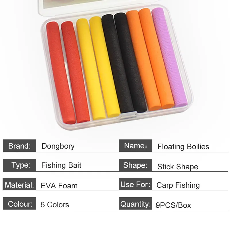 9 Uds. Accesorios de pesca de carpa Boilies de espuma para Zig Rig Hair Chod Ronnie Rig Boilies emergentes para equipo de aparejos de pesca de carpa - imagen 2