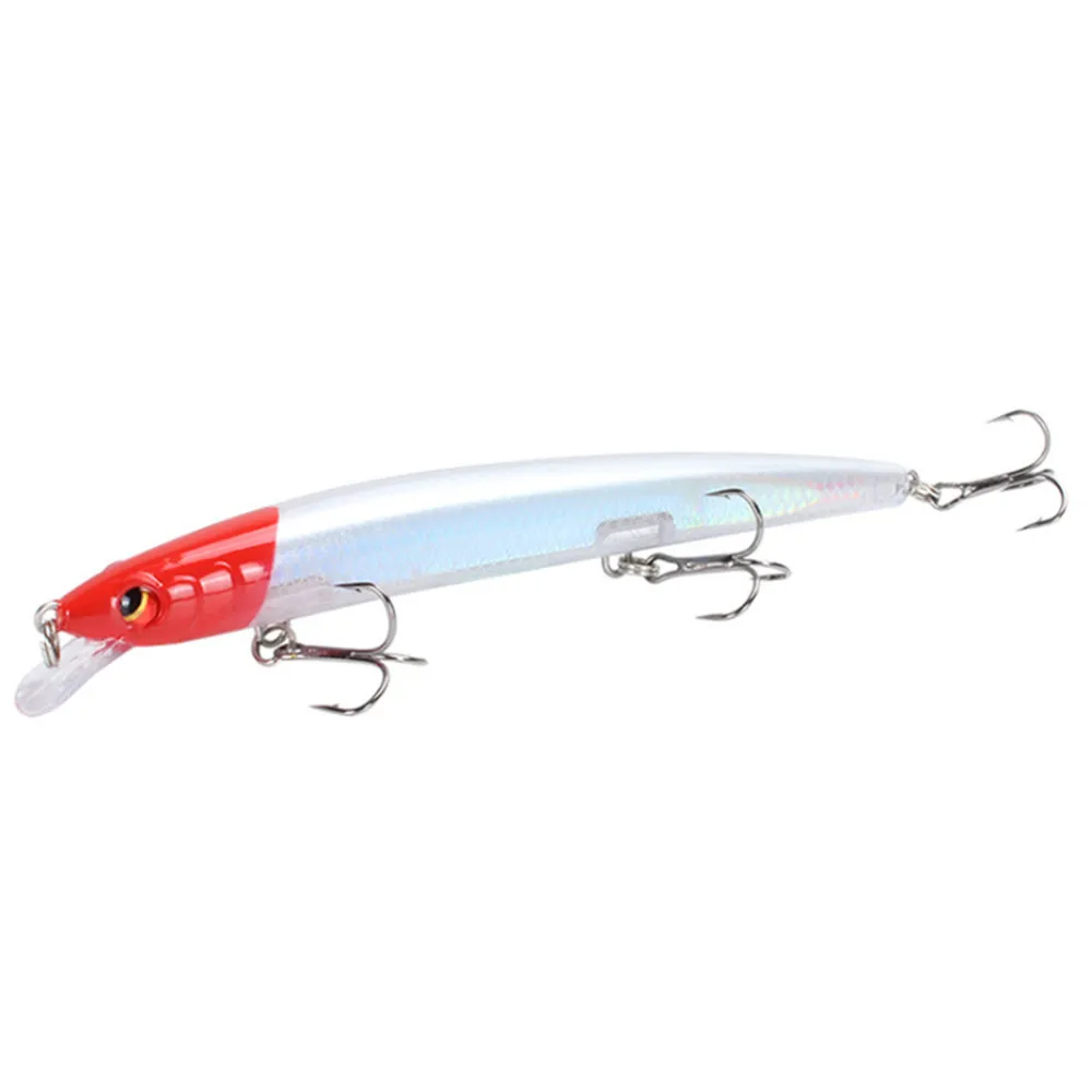 Wobblers clásicos de pesca de pececillos, Señuelos de Pesca de tiro largo de plástico duro Crankbait, aparejos de pesca de carpa y Lucio, 135mm/15,4g, 1 unidad - imagen 4