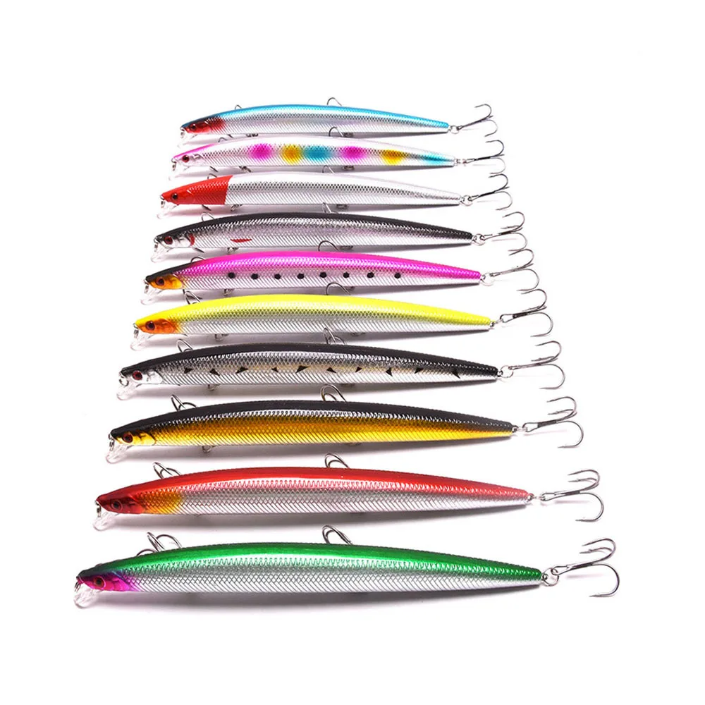 Señuelo de Pesca Minnow, 18cm, 26g, anzuelos de alta calidad, aparejos de Pesca Wobbler, Crankbait Artificial, Jerkbait, cebo duro japonés, Swimbait, Pesca - imagen 2