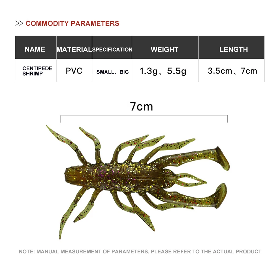 WALK FISH-señuelo suave de plástico para camarones, señuelo de langosta, Swimbait Artificial, aparejos de lubina, Wobbler, olor a pescado, gusanos, lote de 5 unidades - imagen 3