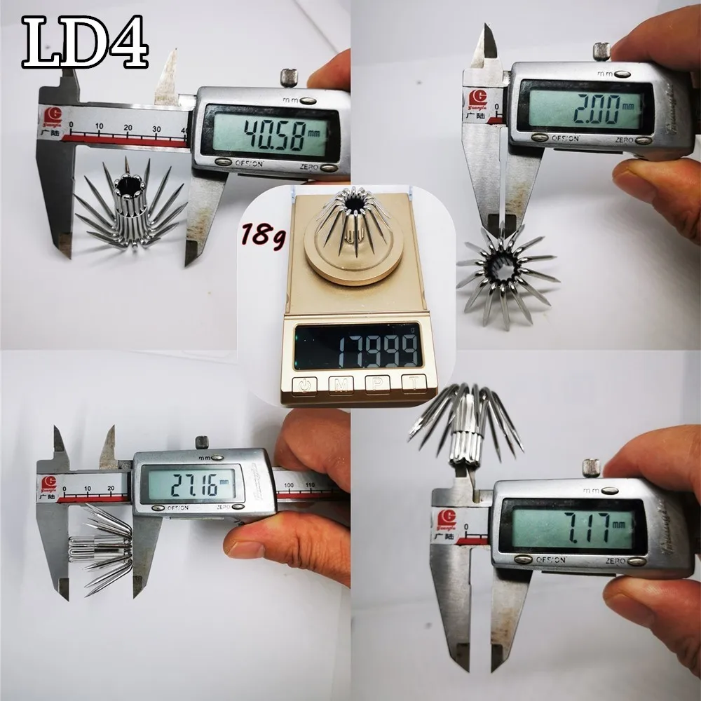 Anzuelo de calamar grande de acero inoxidable grueso, accesorios de calamar grande, pesca en barco oceánico, pulpo, sepia, 10 Uds. - imagen 3