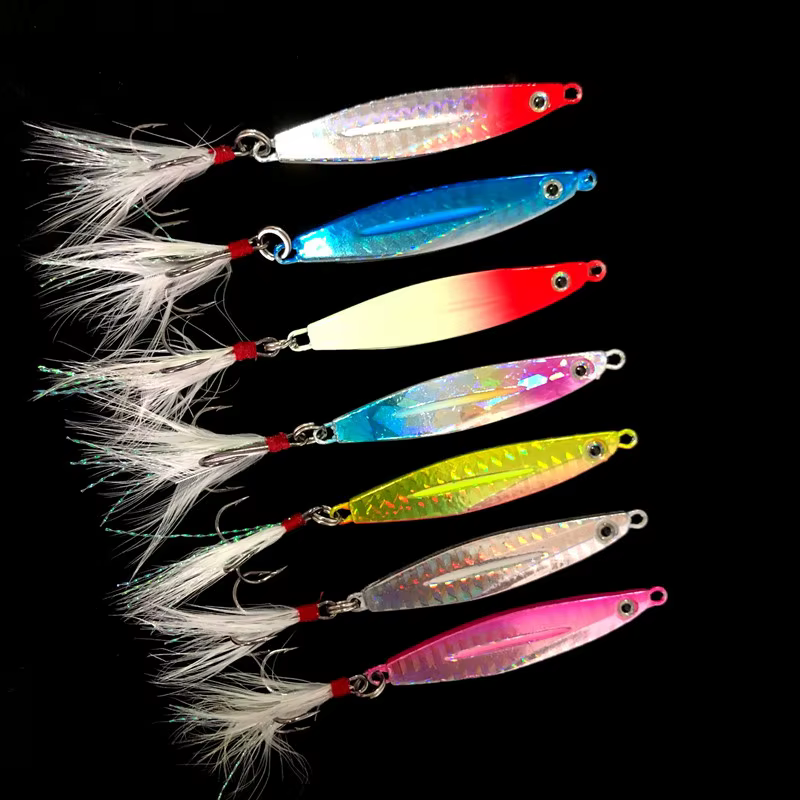 Jig Heads metálicos brillants – Para vinilos de pesca - imagen 5