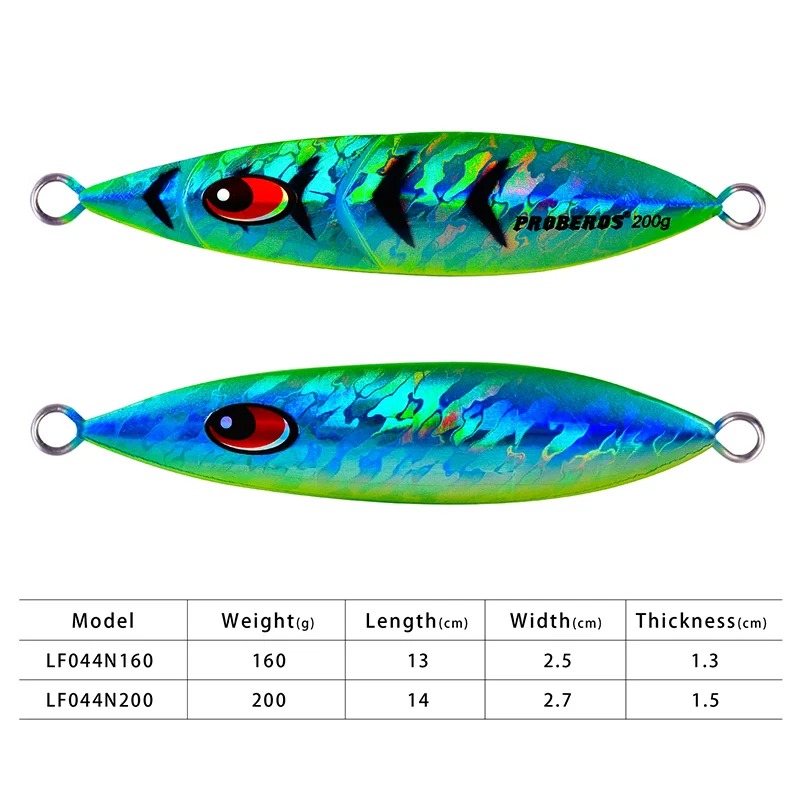 PRO BEROS-señuelo de pesca duro, anzuelo de fundición de 13cm-14cm, 160-200g, 8 colores - imagen 4