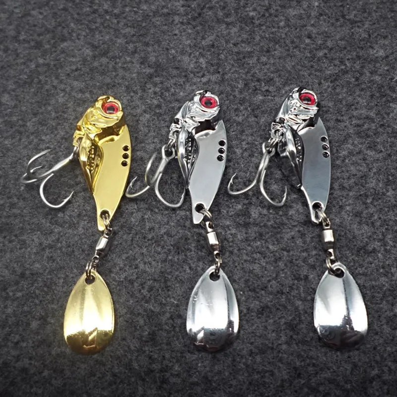 Señuelo de pesca de Metal VIB, cebo duro de aleación de Zinc, señuelos artificiales, giratorio con vibración, 5g, 10g, 15g, 1 pieza, venta - imagen 5
