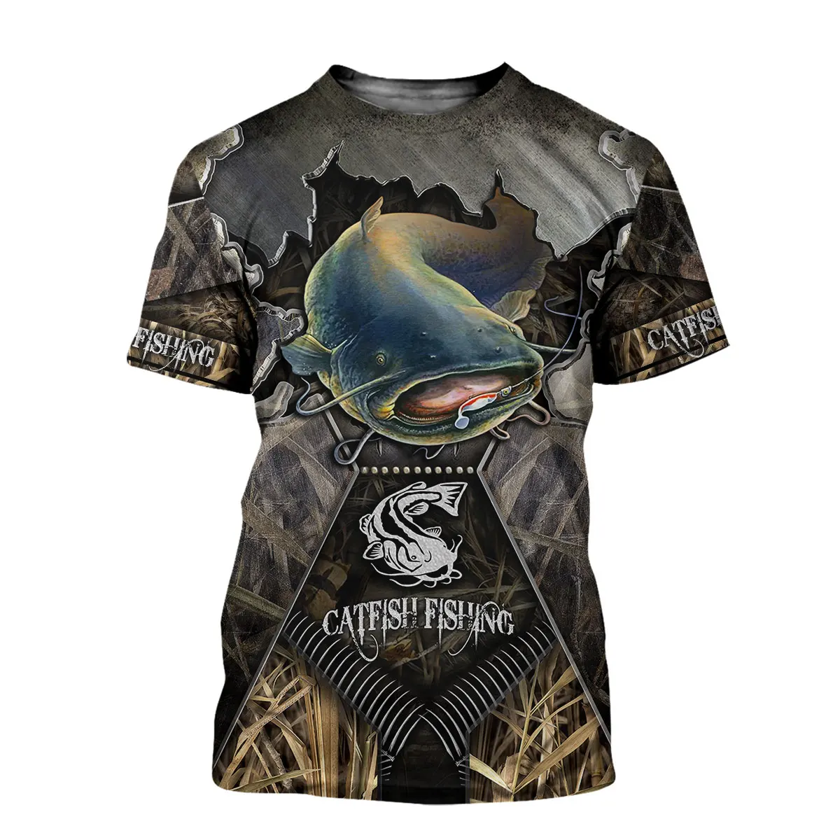 Camiseta Hipster de verano 2025 para hombre, camiseta de manga corta con estampado 3D de Lucio y pesca, camisetas informales Unisex TX0173 - imagen 4