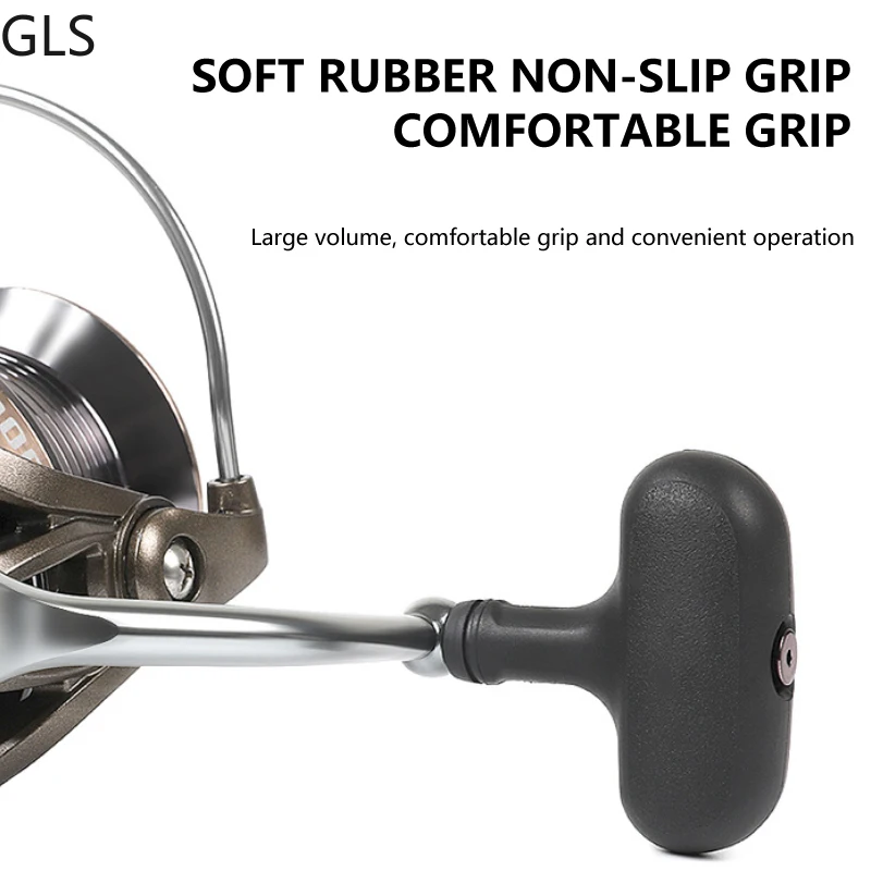 Rueda de pesca giratoria de tiro largo, agarre de goma suave 14 + 1BB 2023: 1, relación de engranaje, bobina de pesca, serie CTS 9000, 10000, 12000, 4,0 - imagen 5