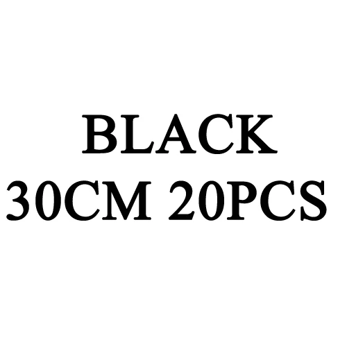 Black 30cm 20pcs