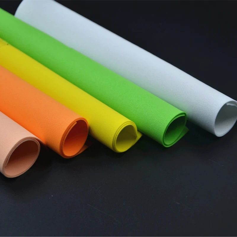 Espuma EVA para atar moscas, espuma de papel duradera de alta densidad, 10 colores, 5 unids/lote por paquete, 1mm - imagen 5