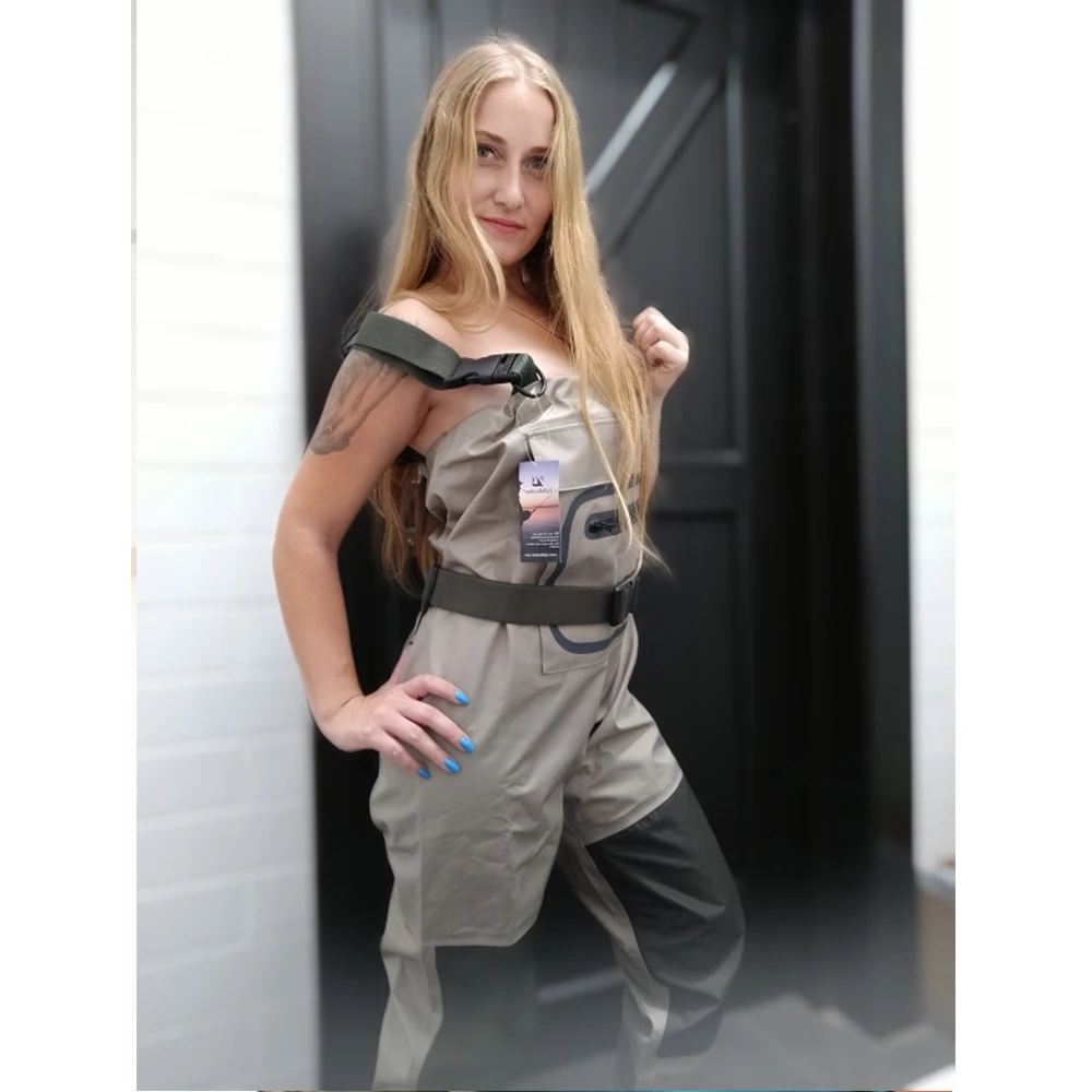 Botas de pesca ligeras y transpirables para hombre y mujer, Vadeador para el pecho, para pesca con mosca - imagen 3