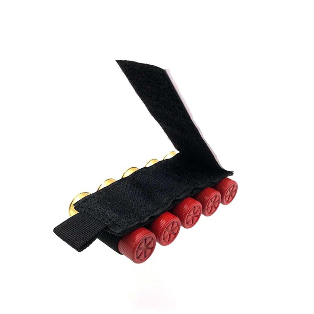 Soporte de accesorios de caza de 5 munición, bolsa de carcasa táctica de calibre 12, carcasa de munición, portador redondo de slug, adaptador de recarga, equipo de rango de objetivo - imagen 4