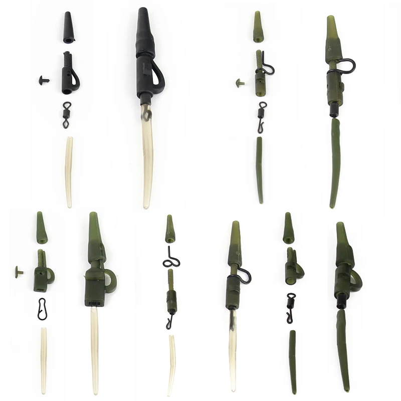 Mosodo-accesorios de pesca de carpa, Clip de plomo, cola giratoria de cambio rápido, mangas antienredos de goma para aparejos de pesca de carpa - imagen 2