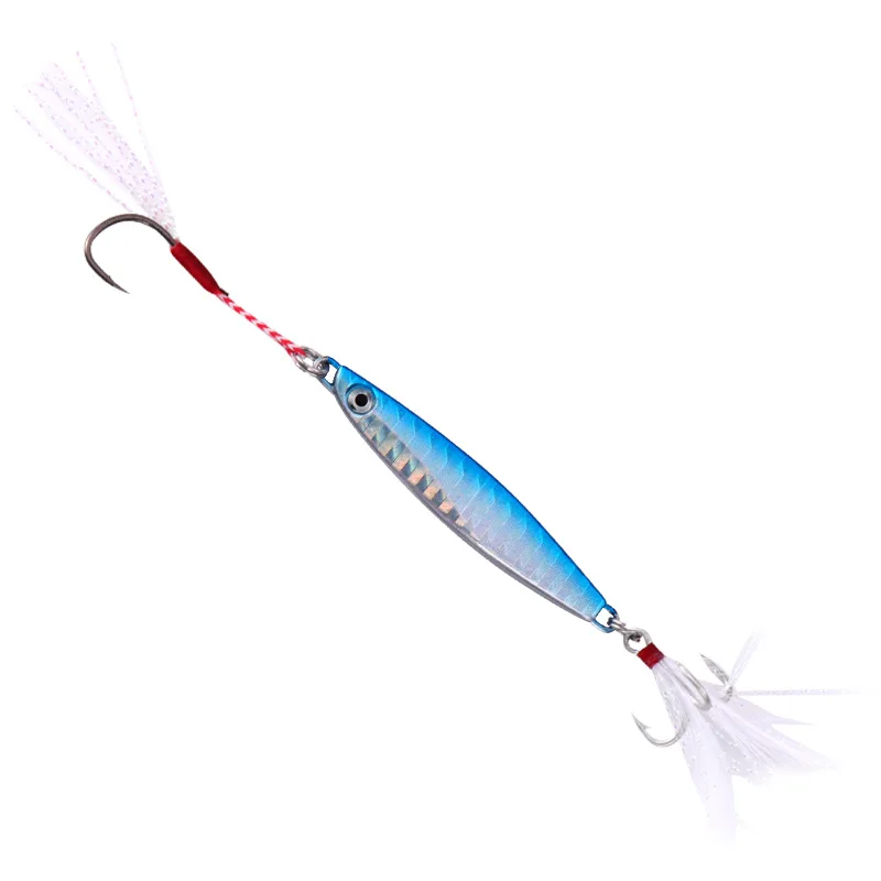 1 Uds. Cebo de pesca duro 7G-30G cebo que se hunde gancho de ratán vibratorio Wiggler cebo de plástico Artificial marino de subgencia profunda - imagen 4