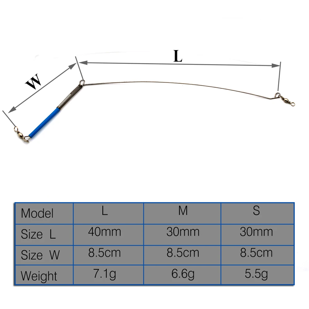 MNFT 30 Uds. Accesorios de pesca en el mar de equilibrio especial sedal de pesca booms doblados conector giratorio líder de alambre inoxidable - imagen 2