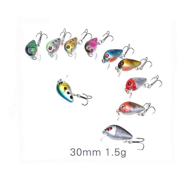 Pez de plástico de 10 colores, 1,5g, 3cm, cebo de simulación, cebo falso, herramientas de pesca en todas las áreas del agua, cebo biónico, cebo para peces pequeños - imagen 3