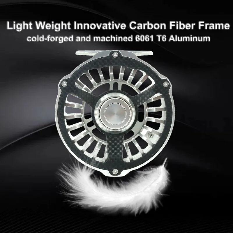 Maximumcatch CM-carrete de pesca ligero, resistente al agua, con Sensor de fibra de carbono, híbrido de aluminio CNC, 3-8wt, agua salada y dulce - imagen 5