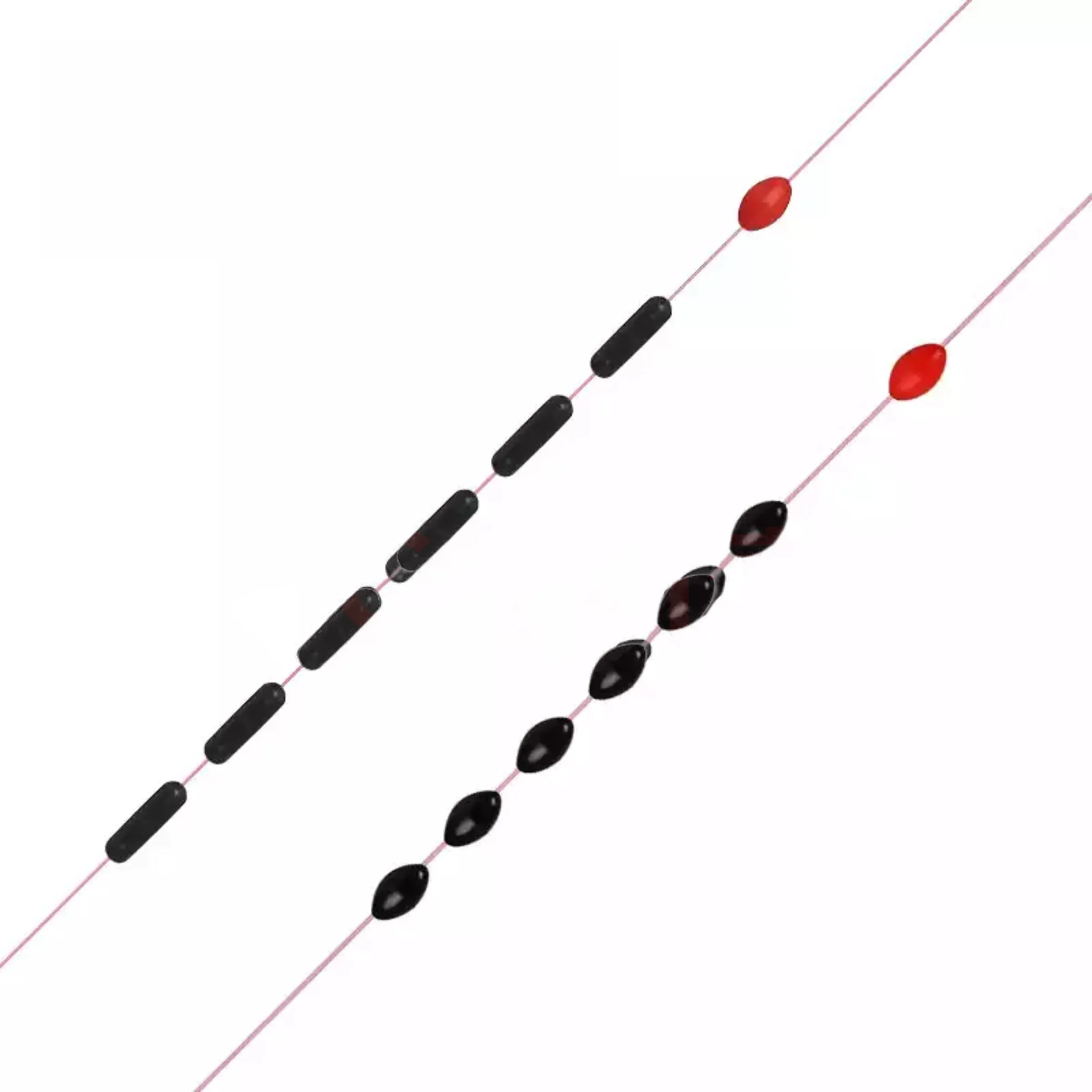 Bolas espaciales de goma de alta calidad para mar, accesorios de pesca con mosca, cebo giratorio, herramienta deportiva, cara, 10/20 unidades, 60/120 Uds. - imagen 2