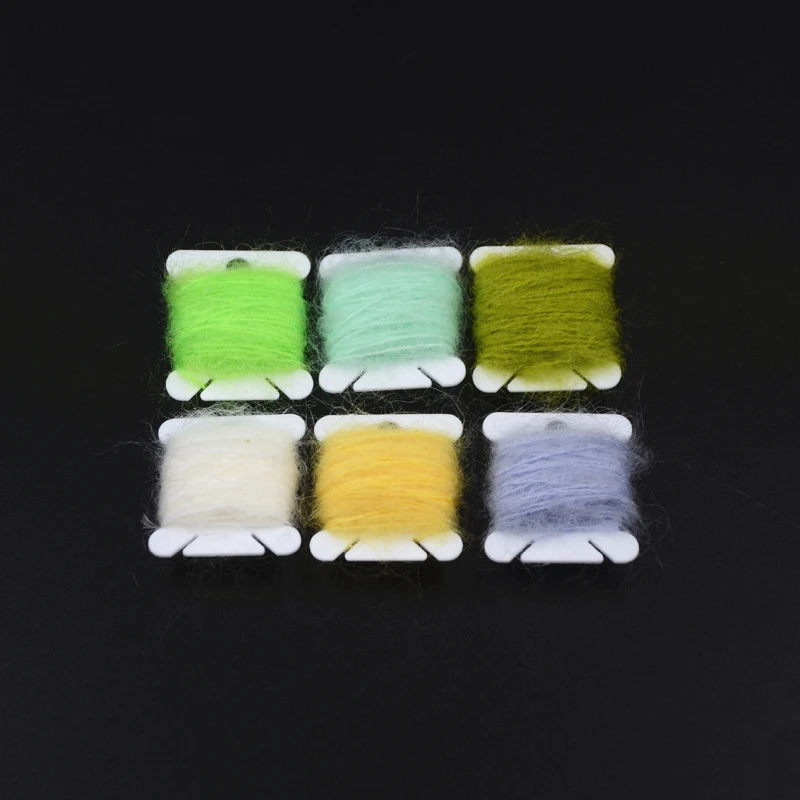 Mohair Angora para atado de moscas – Cuerpos difusos para trucha - imagen 3