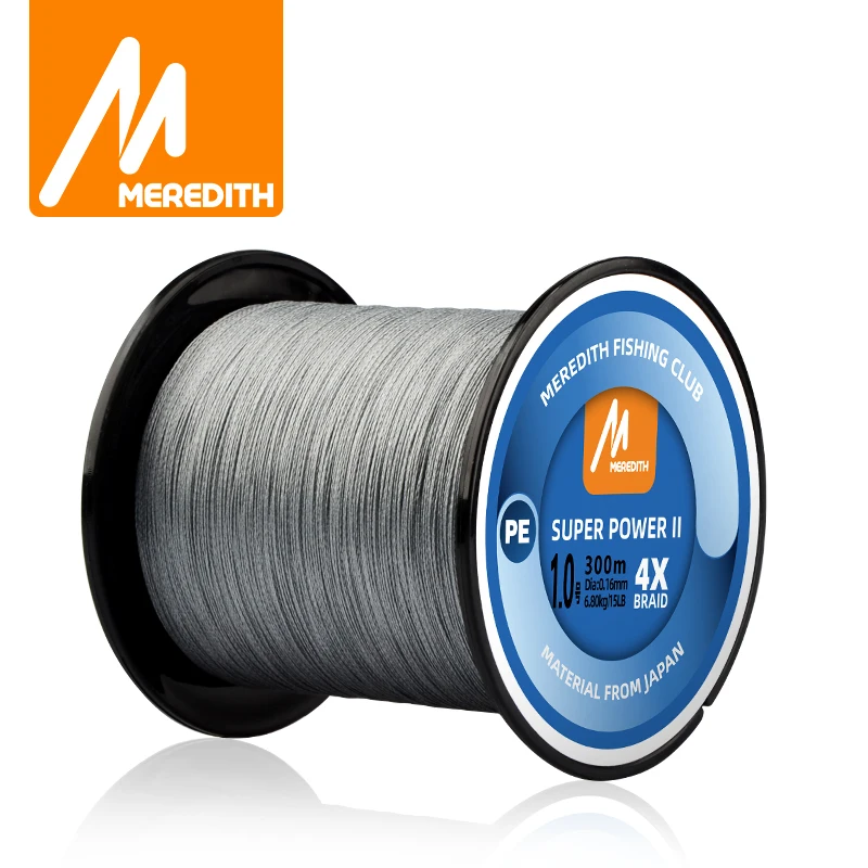 MEREDITH Línea de pesca de 4 hebras trenzadas, Sedal suave de multifilamento para señuelo de pesca,15-80LB pesca accesorios mar hilo trenzado pesca trenzado pesca sedal de pesca fluorocarbono 100% - imagen 5