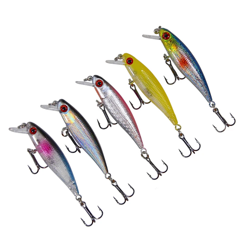 Señuelos de Pesca Jerkbaits Minnow que se hunden, cebos duros de plástico de alta calidad, aparejos de Pesca, 4,3g, 65mm, 1 unidad - imagen 2